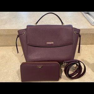 Burgundy Kate Spade Purse and Wallet Matching Set